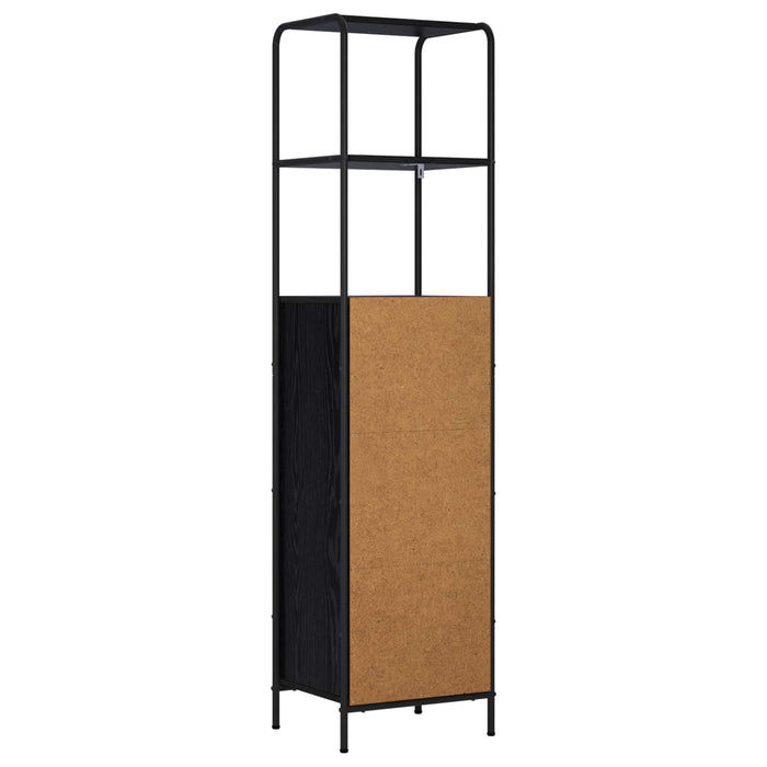 Bufet Stejar Negru 40 x 33 x 161 cm Lemn prelucrat WALTI