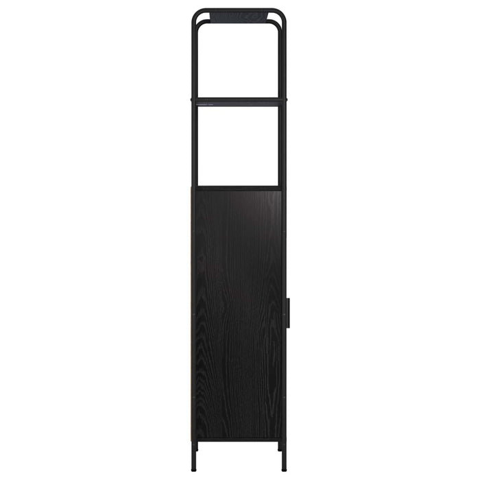 Bufet Stejar Negru 40 x 33 x 161 cm Lemn prelucrat WALTI