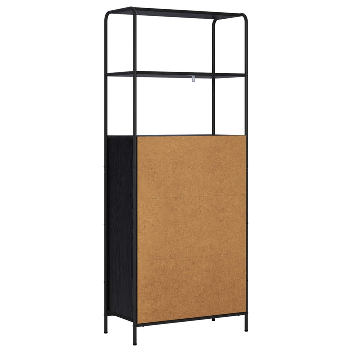 Bufet Stejar Negru 40 x 33 x 161 cm Lemn prelucrat WALTI