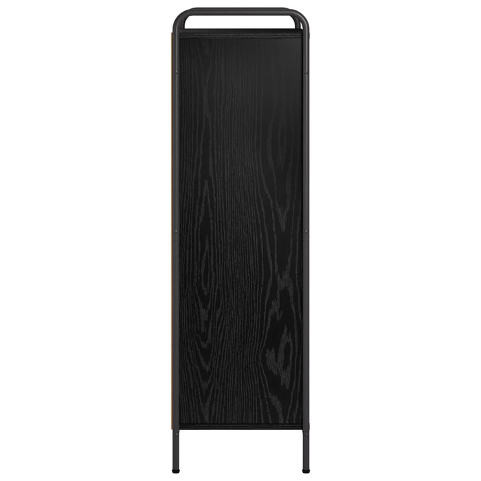 Dulap pentru cărți 57 x 33 x 111 cm Lemn prelucrat Stejar Negru WALTI