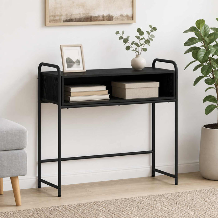 Masă de consolă Stejar Negru 90 x 33 x 80,5 cm Lemn prelucrat - WALTI WALTI