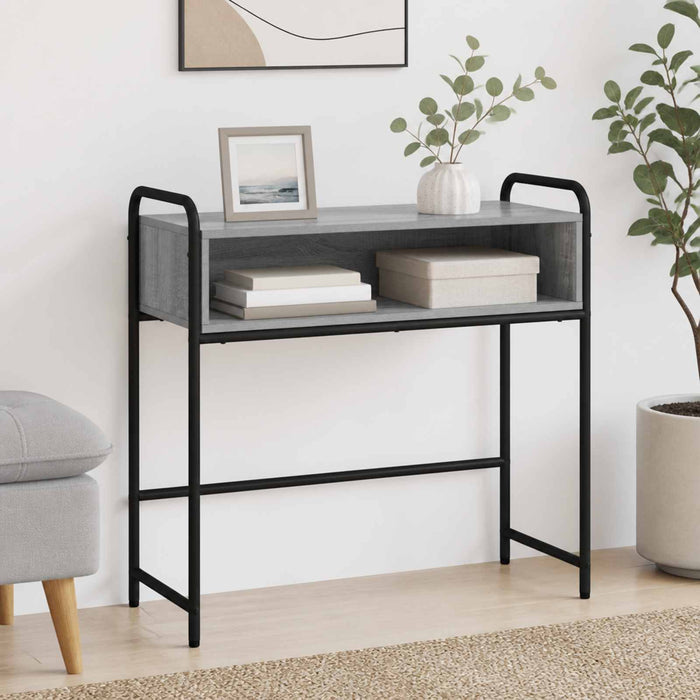 Masă de consolă Sonoma gri 90 x 33 x 80,5 cm Lemn prelucrat - WALTI WALTI