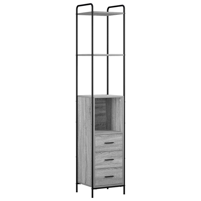 Dulap de Baie Sonoma gri 40 x 36 x 200,5 cm Lemn prelucrat WALTI