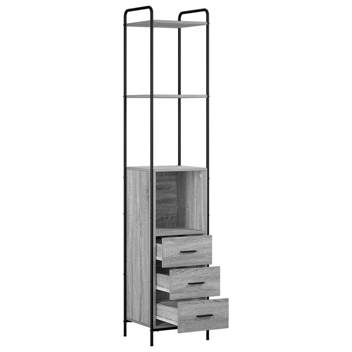 Dulap de Baie Sonoma gri 40 x 36 x 200,5 cm Lemn prelucrat WALTI