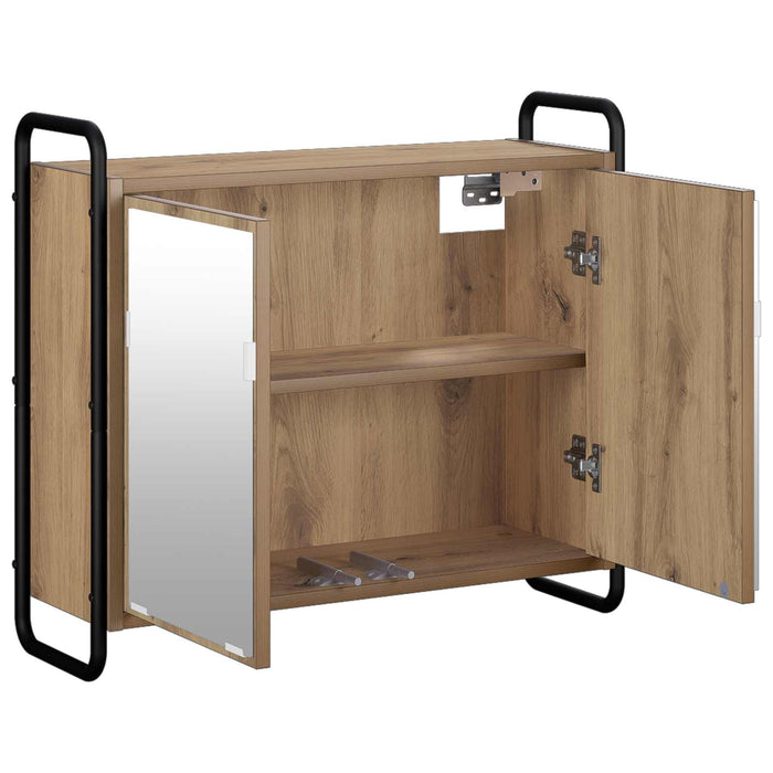 Dulap suspendat pentru baie Stejar Artizanal 64 x 20 x 56,5 cm WALTI