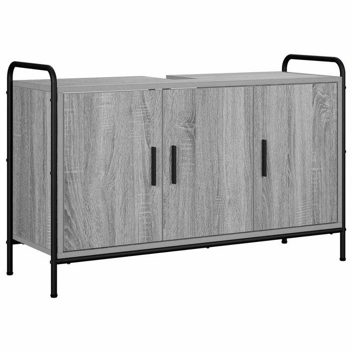 Dulap de Baie Sonoma gri 95 x 34 x 61 cm Lemn prelucrat WALTI