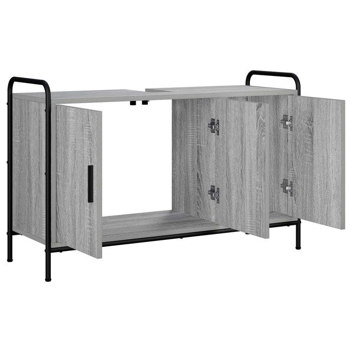 Dulap de Baie Sonoma gri 95 x 34 x 61 cm Lemn prelucrat WALTI