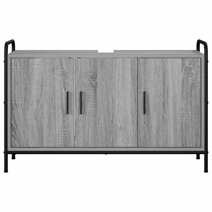 Dulap de Baie Sonoma gri 95 x 34 x 61 cm Lemn prelucrat WALTI