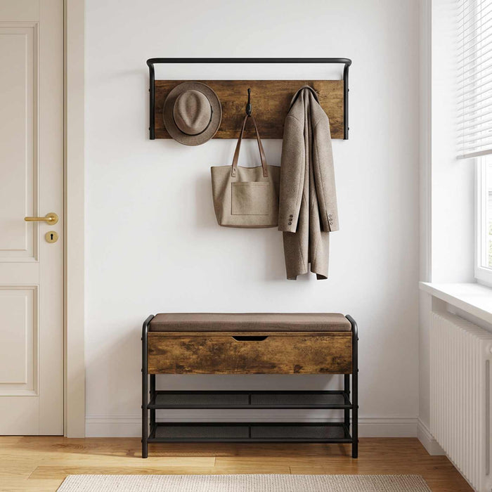 Răcător de paltoane Pe perete Stejar fumuriu 60 x 30 x 25 cm - WALTI WALTI