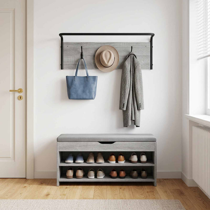 Răcător de paltoane Sonoma gri 60 x 30 x 25 cm Lemn prelucrat - WALTI WALTI