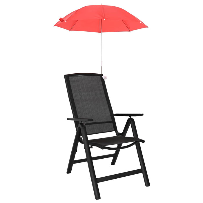 Umbrelă cu clemă 2 pcs Roșu cărămiziu Ø 105 x 86 cm WALTI
