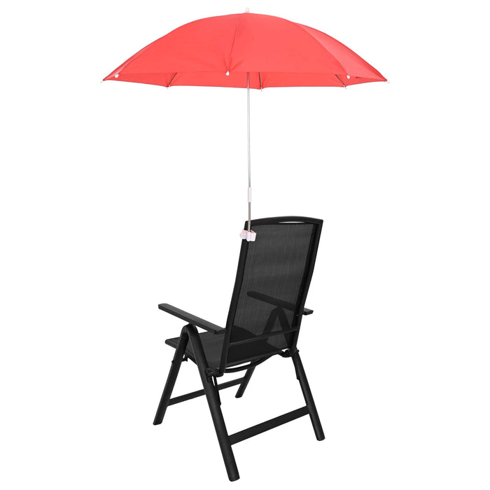 Umbrelă cu clemă 2 pcs Roșu cărămiziu Ø 105 x 86 cm WALTI