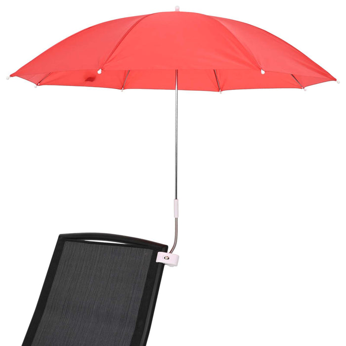 Umbrelă cu clemă 2 pcs Roșu cărămiziu Ø 105 x 86 cm WALTI