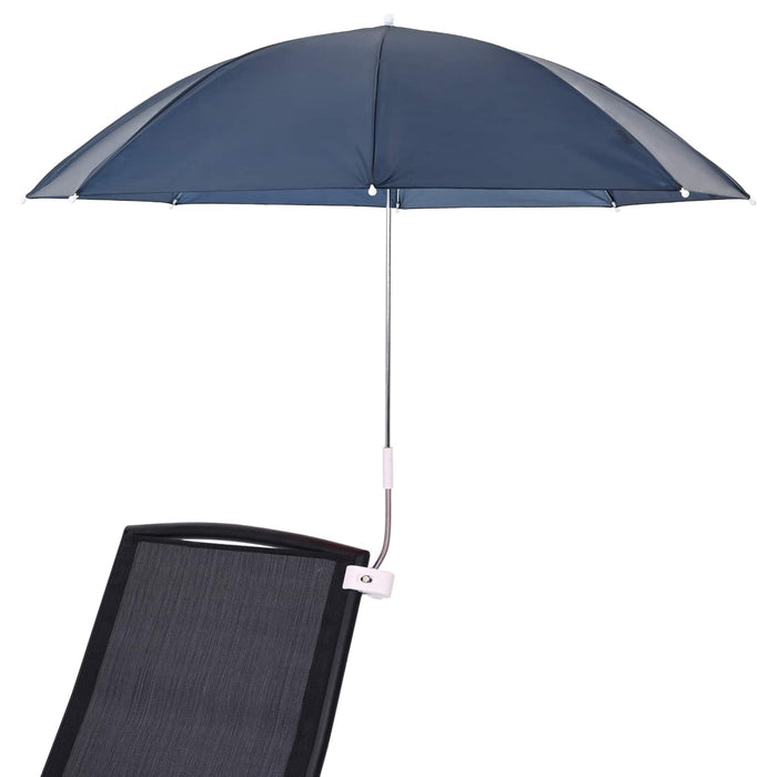 Umbrelă cu clemă 2 pcs Albastru marin Ø 105 x 86 cm WALTI