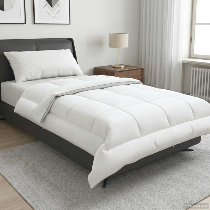 Pilotă TRIER 135x220 cm Vară 140 GSM 100% Lână australiană Alb WALTI