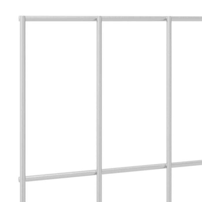 Panou de gard de grădină 12 pcs Oțel Galvanizat Argintiu WALTI