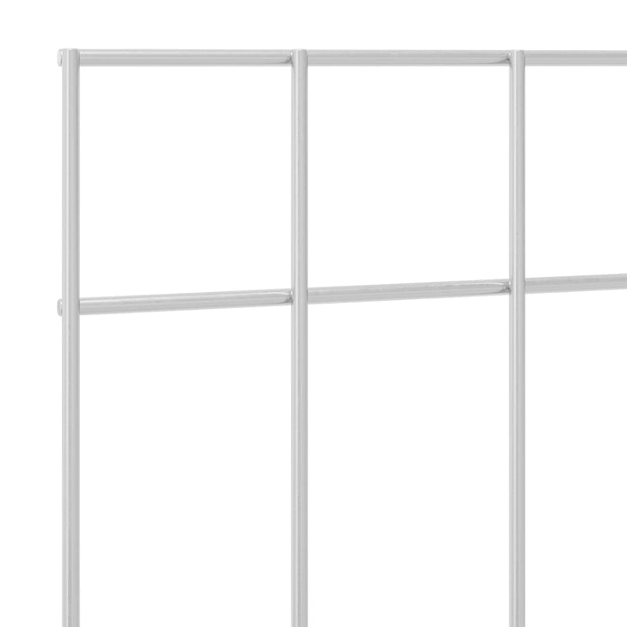 Panou de gard de grădină 12 pcs Oțel Galvanizat Argintiu WALTI