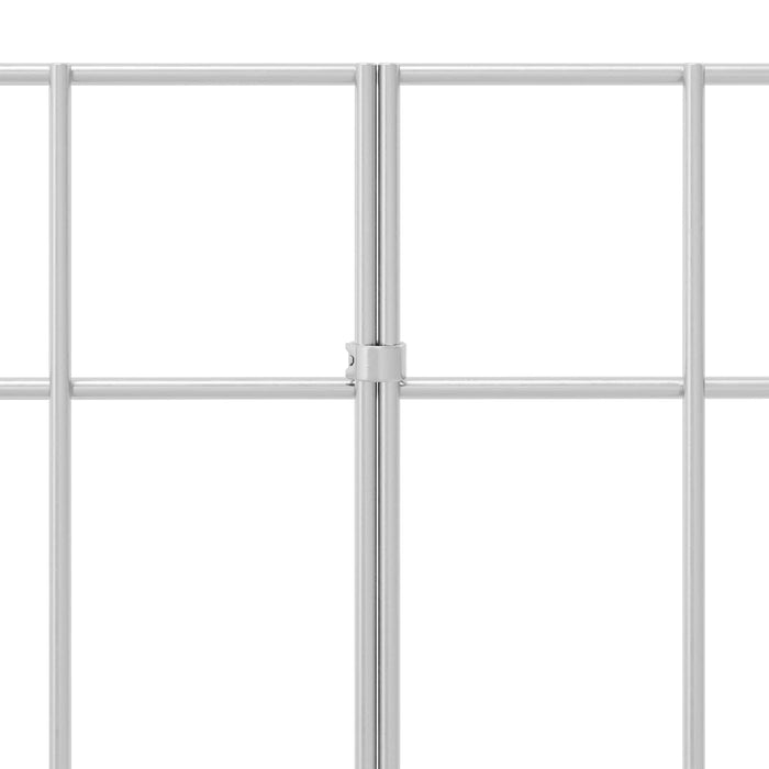 Panou de gard de grădină 48 pcs Oțel Galvanizat Argintiu WALTI