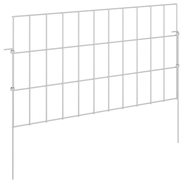 Gard de grădină cu țevi de sprijin 24 pcs 55 x 30 cm Mesh WALTI