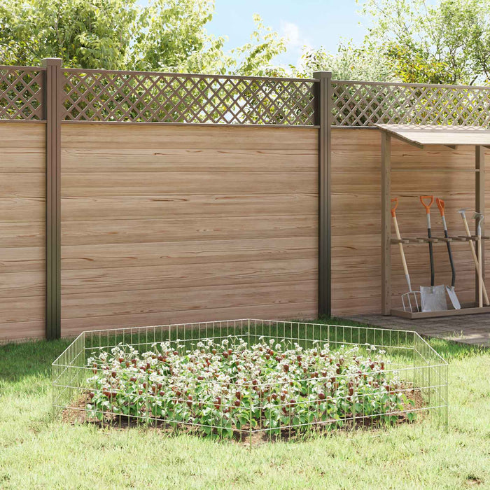 Gard de grădină cu țevi de sprijin 48 pcs 55 x 30 cm Mesh WALTI