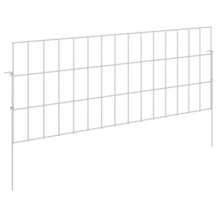 Gard de grădină cu țevi de sprijin 48 pcs 75 x 30 cm Mesh WALTI