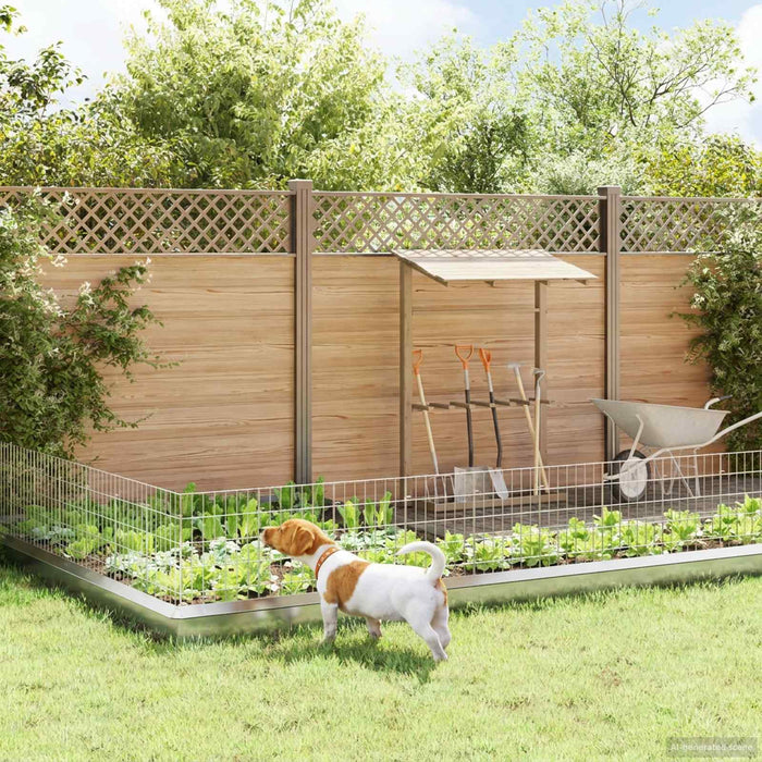 Gard de grădină cu țevi de sprijin 48 pcs 35 x 50 cm Mesh WALTI