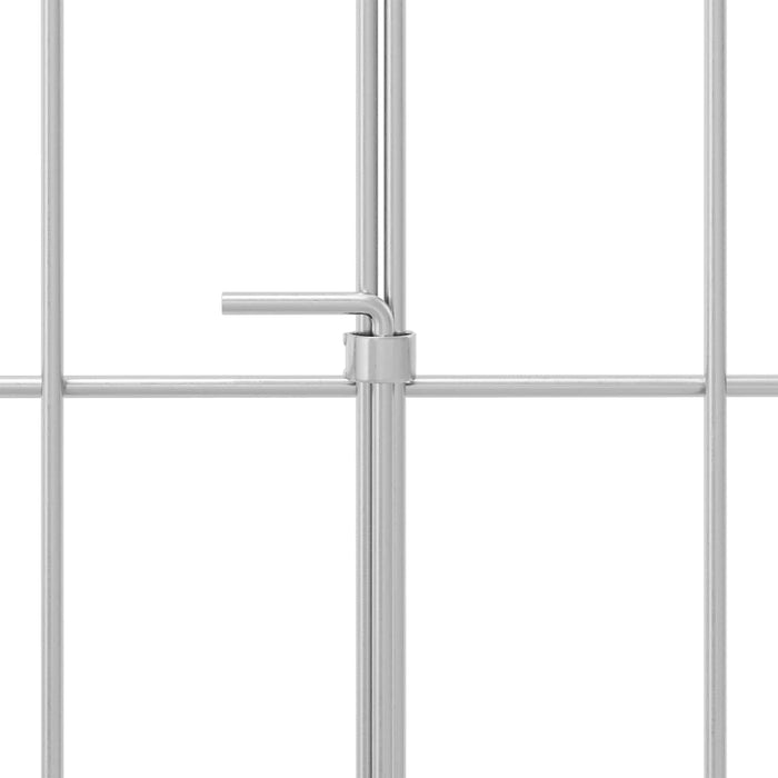 Gard de grădină cu țevi de sprijin 12 pcs 75 x 50 cm Mesh WALTI