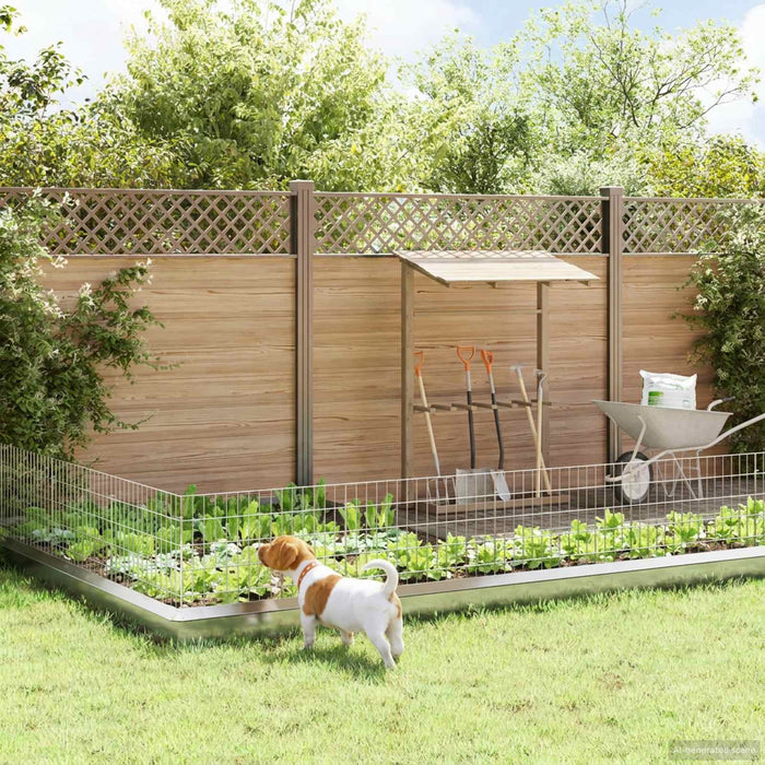 Gard de grădină cu țevi de sprijin 24 pcs 75 x 50 cm Mesh WALTI