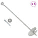 Ancoră de Pământ 6 pcs Argintiu Ø10 x 60 cm Metal Galvanizat - WALTI WALTI