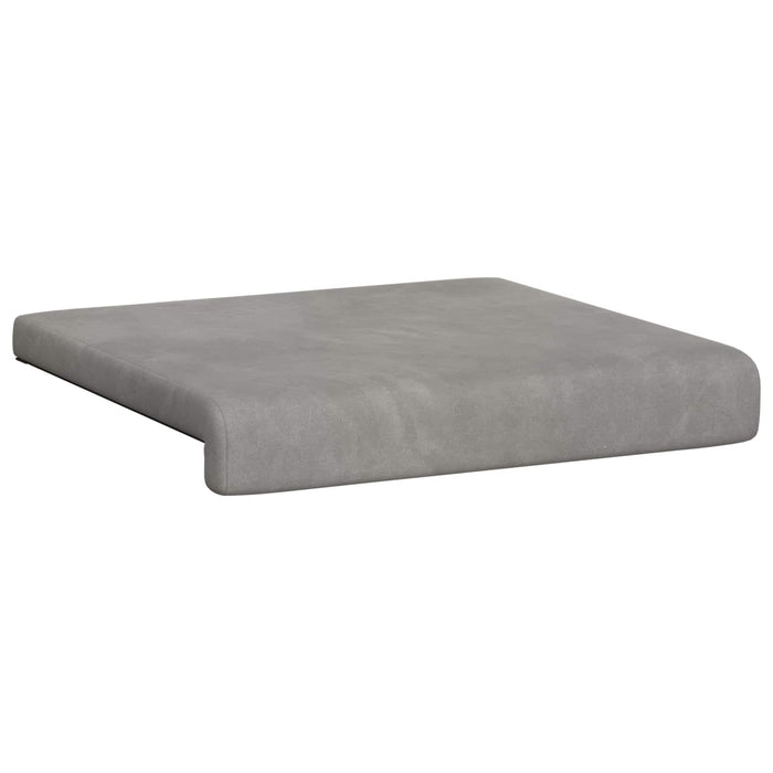 Perna pentru bancă 2 buc. Catifea Gri deschis Adâncime 35 cm WALTI