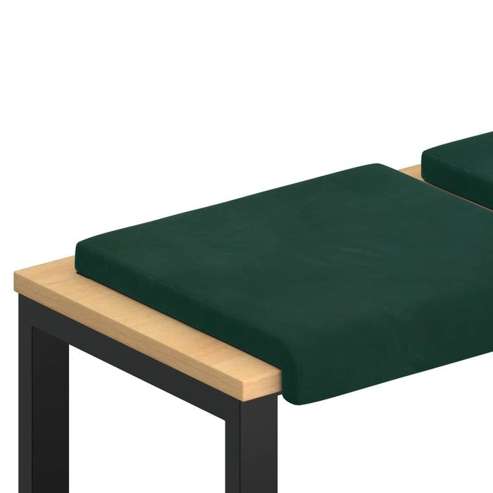 Perna pentru bancă 2 buc. Catifea Verde închis Adâncime 35 cm WALTI