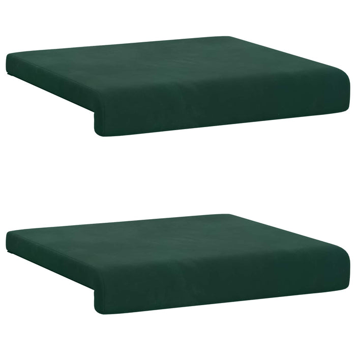 Perna pentru bancă 2 buc. Catifea Verde închis Adâncime 35 cm WALTI