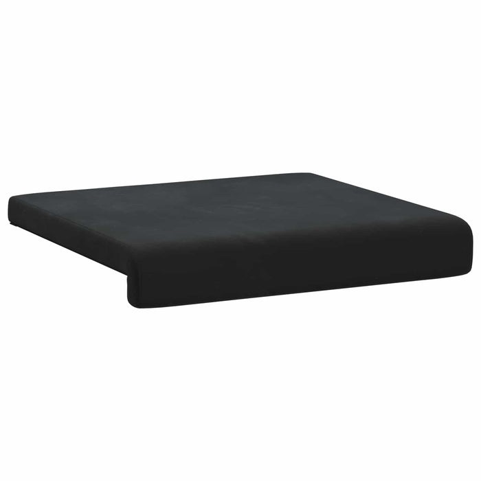 Perna pentru bancă 2 buc. Catifea Negru Adâncime 35 cm WALTI