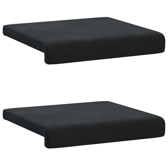 Perna pentru bancă 2 buc. Catifea Negru Adâncime 35 cm WALTI