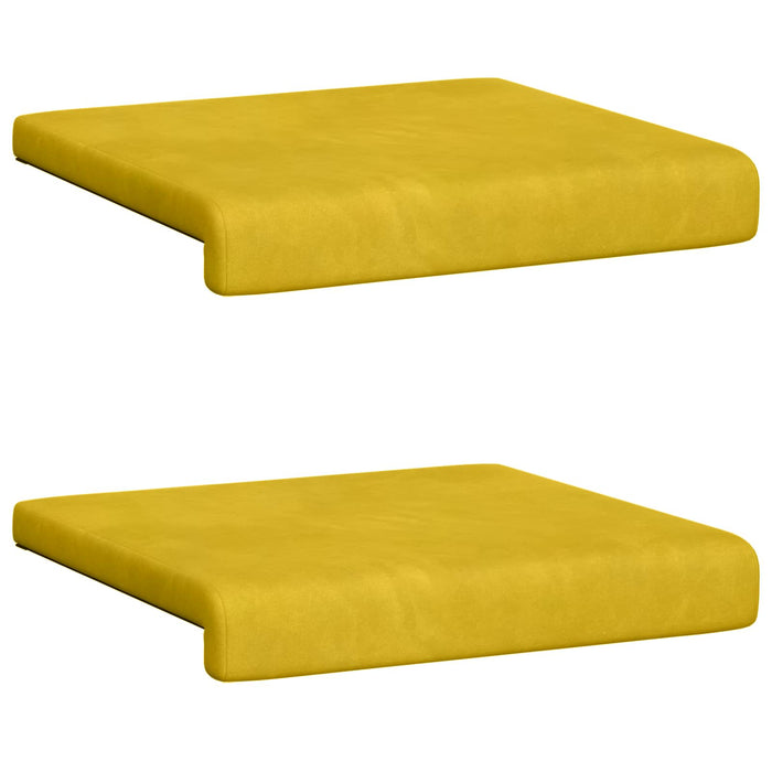 Perna pentru bancă 2 buc. Catifea Galben Adâncime 35 cm WALTI