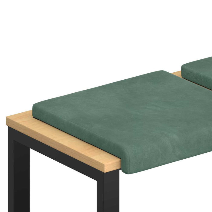 Perna pentru bancă 2 buc. Catifea Verde Mării Adâncime 35 cm WALTI