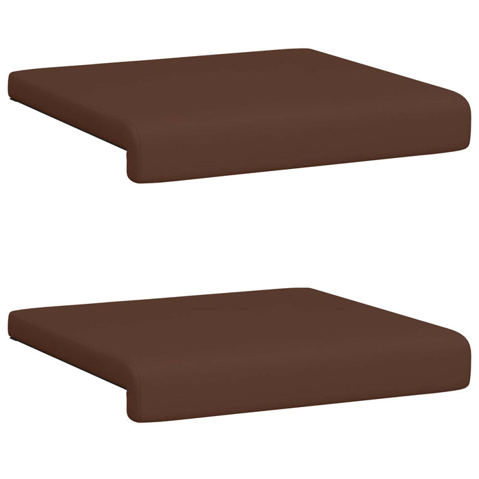Perna pentru bancă 2 pcs Piele artificială Maro Adâncime 35 cm WALTI