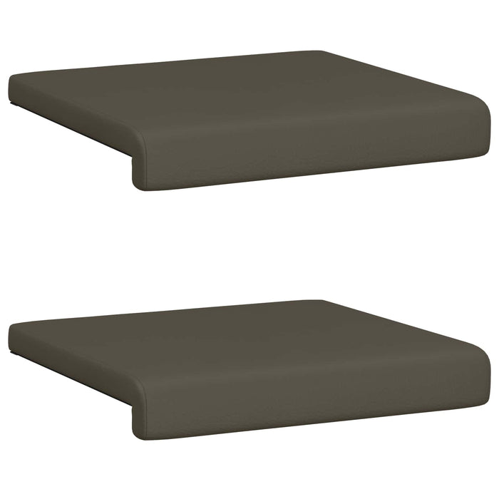 Perna pentru bancă 2 pcs Piele artificială Gri Adâncime 35 cm WALTI