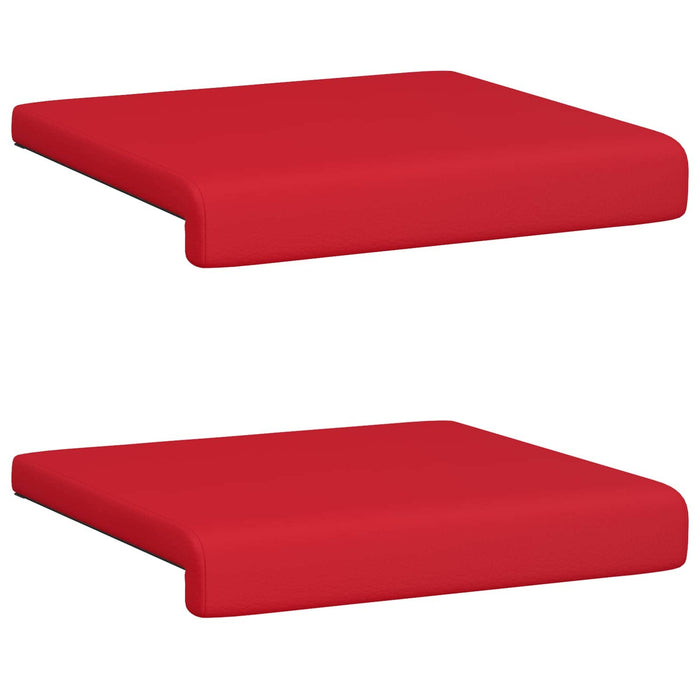 Perna pentru bancă 2 pcs Piele artificială Roșu Adâncime 35 cm WALTI