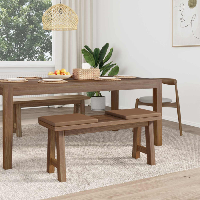 Perna pentru bancă 2 pcs Piele artificială Cappuccino WALTI