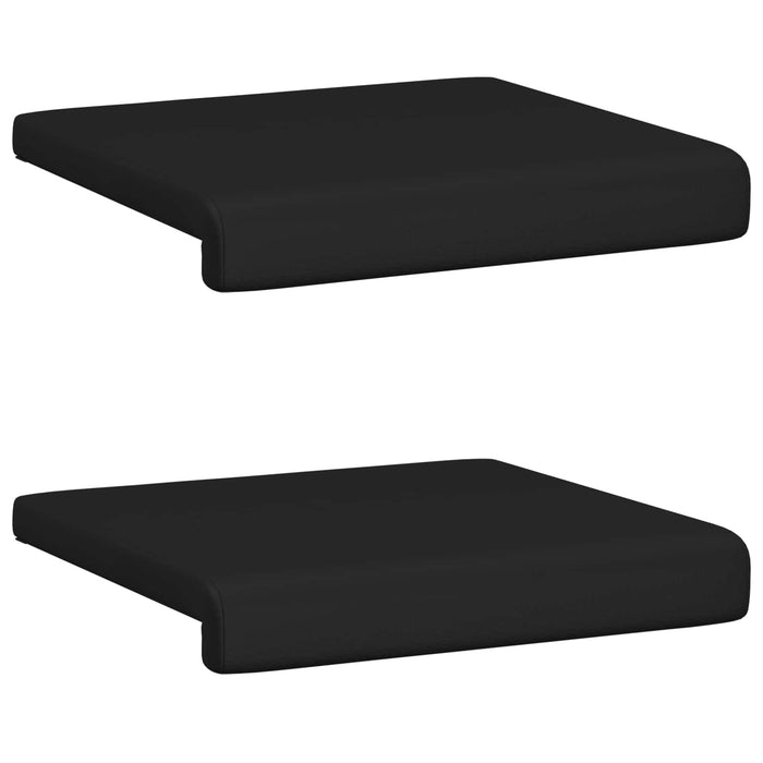Perna pentru bancă 2 pcs Piele artificială Negru Adâncime 35 cm WALTI