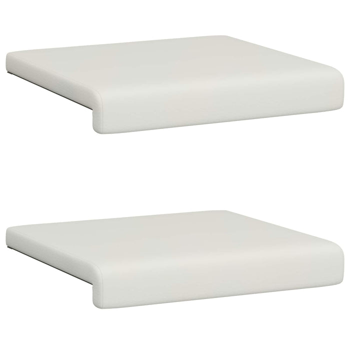 Perna pentru bancă 2 buc. Piele artificială Alb Adâncime 35 cm WALTI