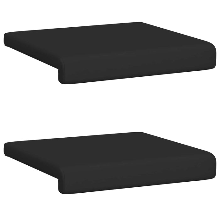 Perna pentru bancă 2 pcs Piele artificială Negru Adâncime 35 cm WALTI