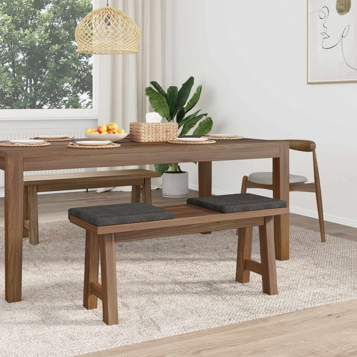 Perna pentru bancă 2 pcs Piele artificială Negru Adâncime 35 cm WALTI