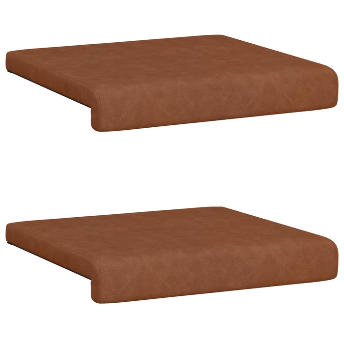 Perna pentru bancă 2 pcs Piele artificială Maro Adâncime 35 cm WALTI