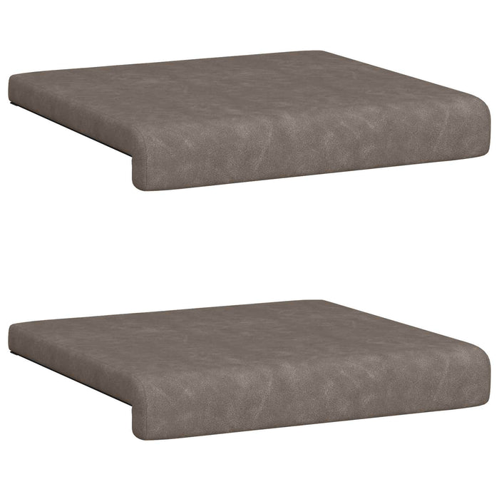 Perna pentru bancă 2 buc. Piele artificială Gri Adâncime 35 cm WALTI