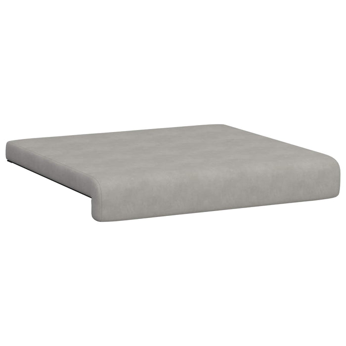 Perna pentru bancă 2 pcs Microfibră Gri deschis Adâncime 35 cm WALTI