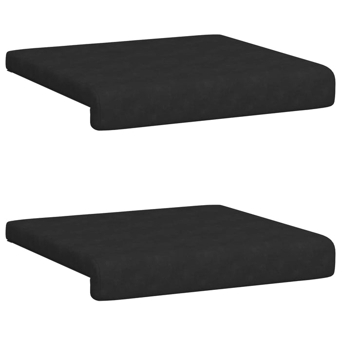 Perna pentru bancă 2 buc. Microfibră Negru Adâncime 35 cm WALTI