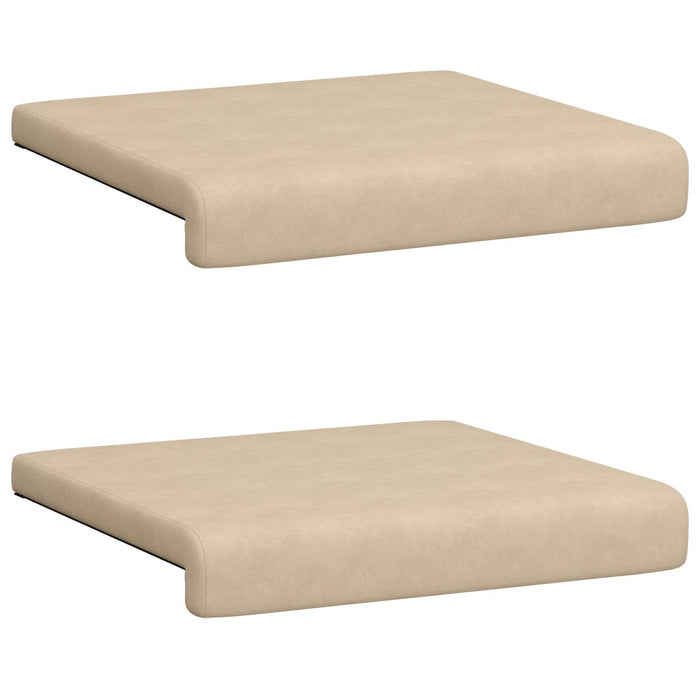 Perna pentru bancă 2 buc. Microfibră Crem Adâncime 35 cm WALTI