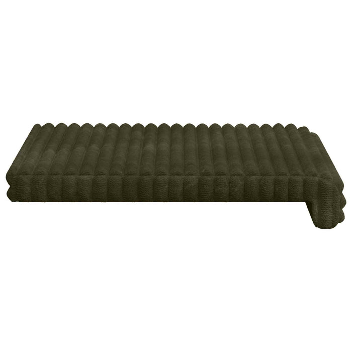 Perna pentru bancă 2 buc. Catifea pufoasă Verde Adâncime 35 cm WALTI
